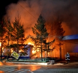 В Нижневартовске на территории траснпортной компании произошел пожар