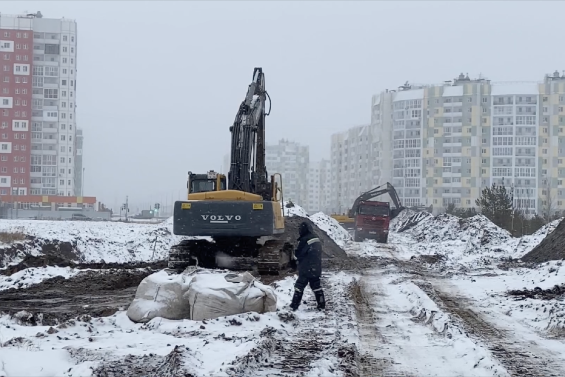 В Нижневартовске продолжается строительство улицы Салманова